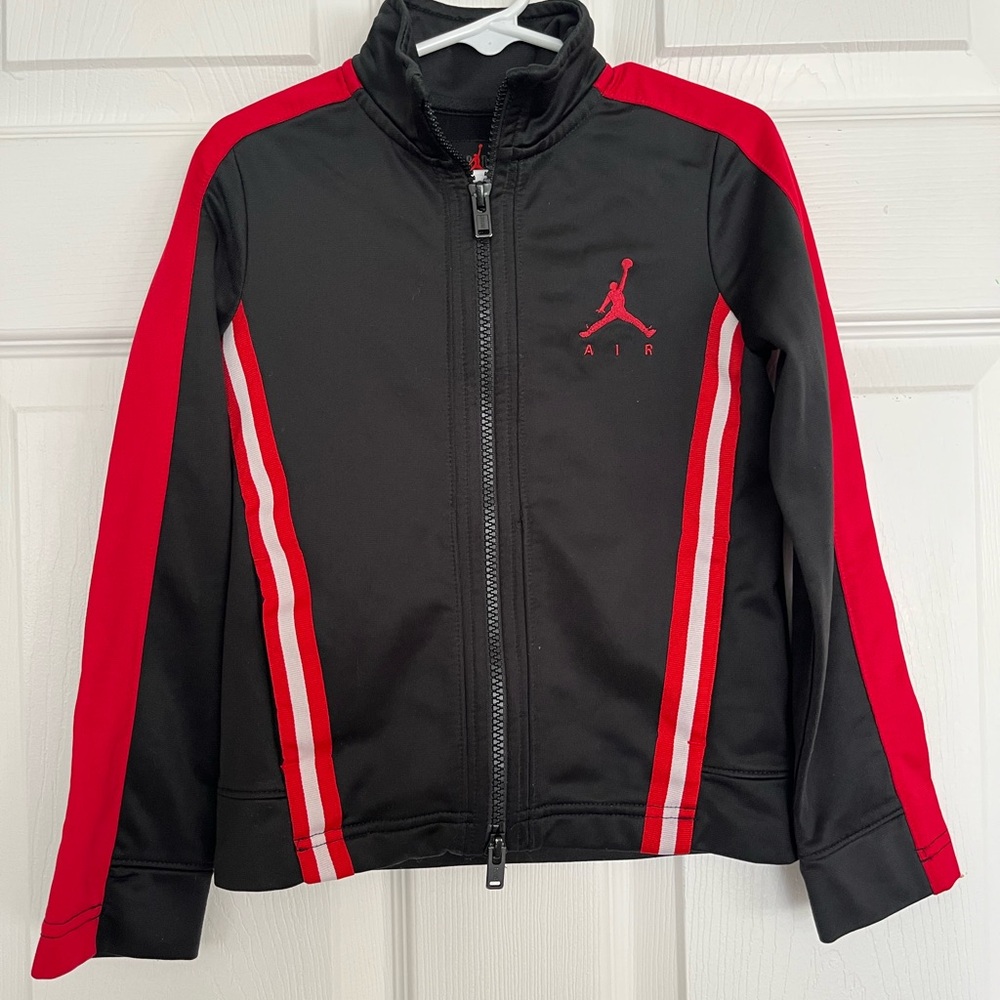 Kids Jordan Black and Red Track Jacket
